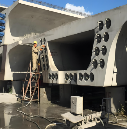 河口压浆料施工流程及注意事项